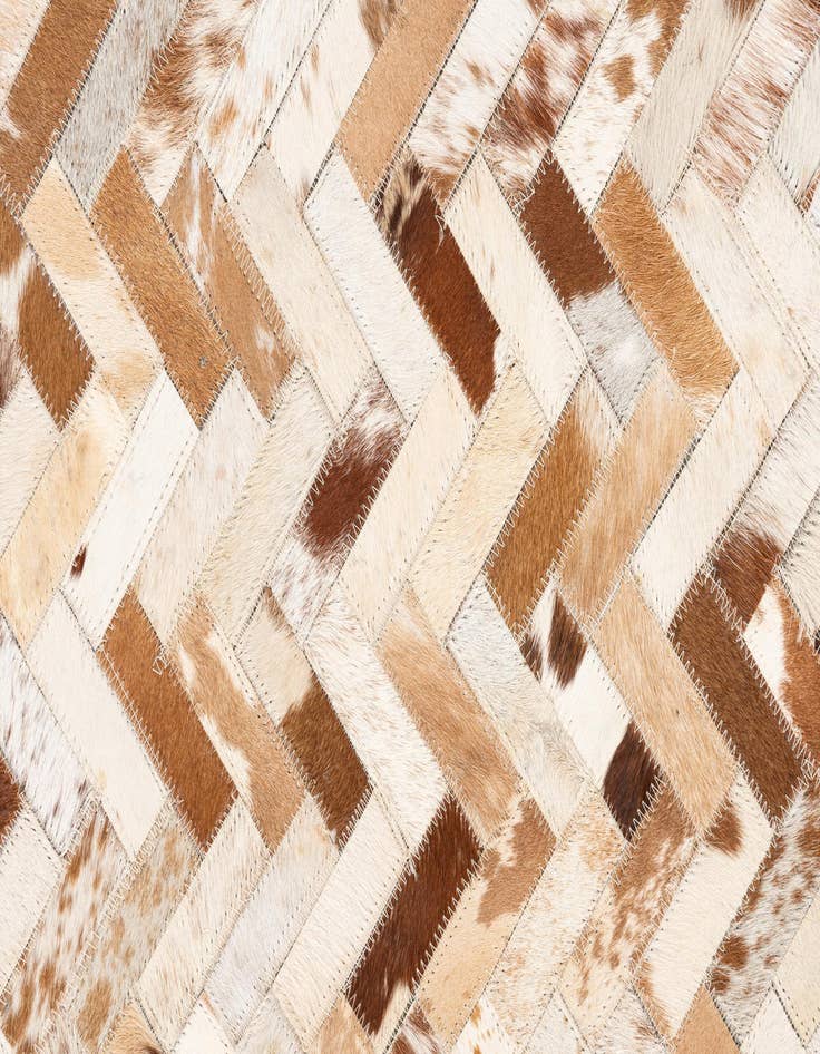 Detail image of  5' x 8' 1 Cowhide Leather Rug