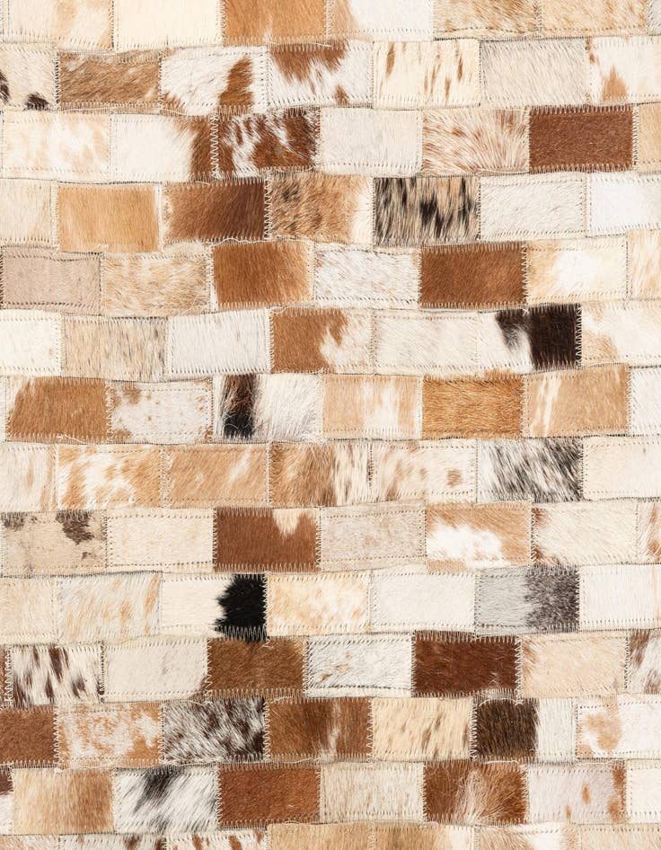 Detail image of  5' x 8' Cowhide Leather Rug