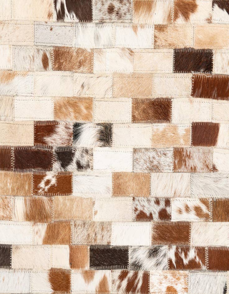 Detail image of  5' x 8' Cowhide Leather Rug