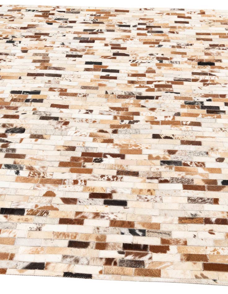 Detail image of  5' 2 x 8' Cowhide Leather Rug