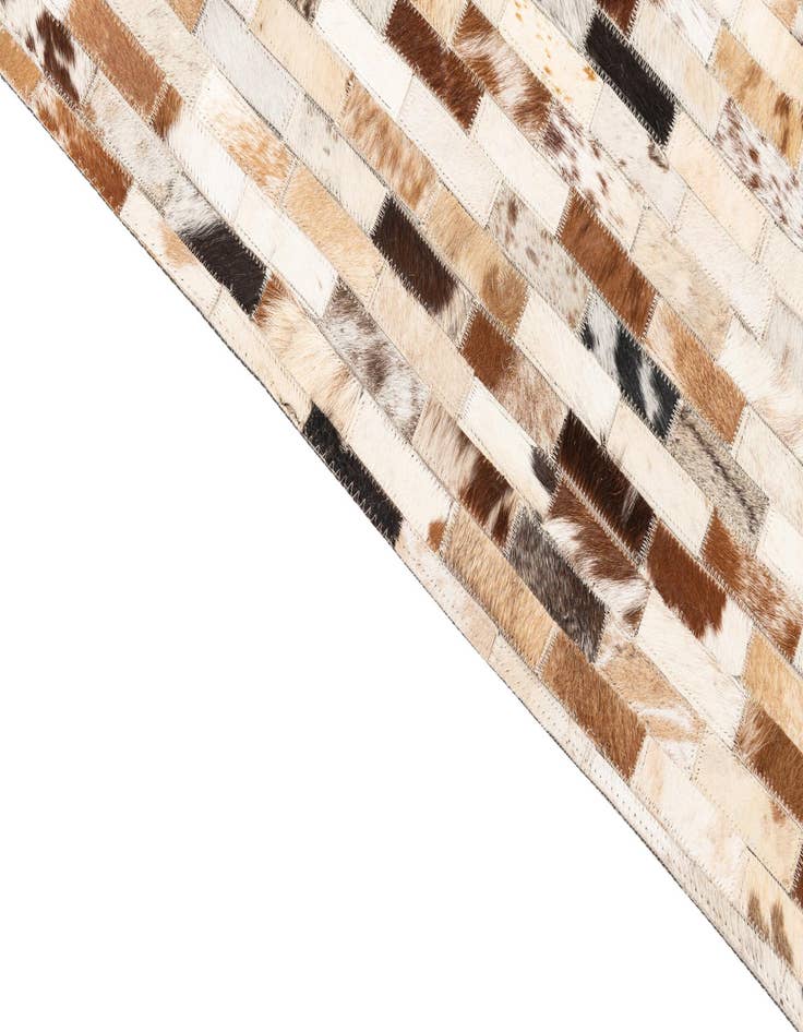 Detail image of  5' 2 x 8' Cowhide Leather Rug