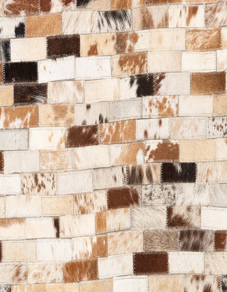 Detail image of  5' 2 x 8' Cowhide Leather Rug