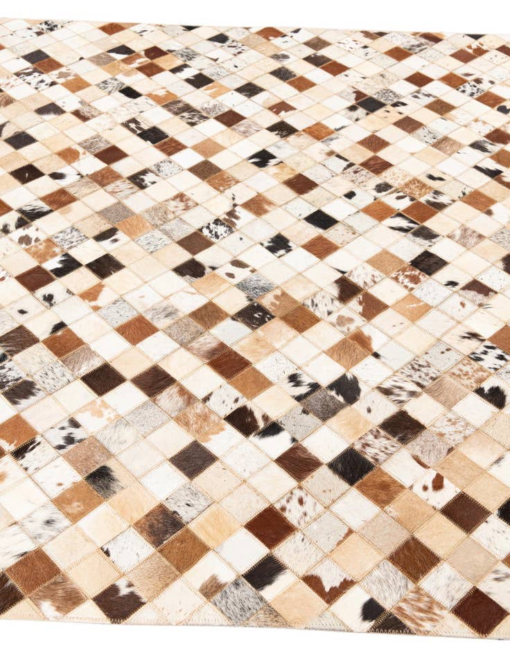 Detail image of  5' x 8' Cowhide Leather Rug