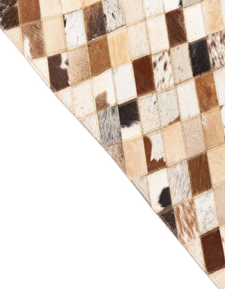 Detail image of  5' x 8' Cowhide Leather Rug