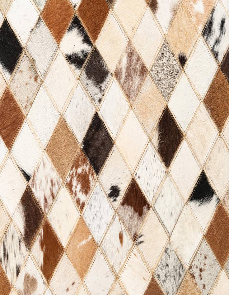 Detail image of  5' x 8' Cowhide Leather Rug