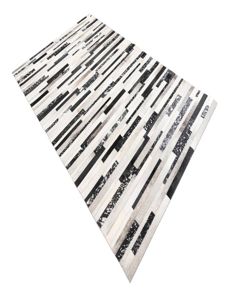 Detail image of  5' 1 x 8' 2 Cowhide Leather Rug