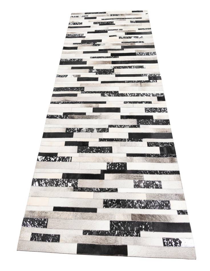 Detail image of  5' 1 x 8' 2 Cowhide Leather Rug