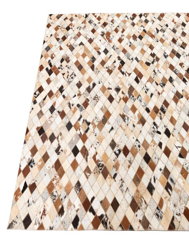 Detail image of  5' x 8' Cowhide Leather Rug