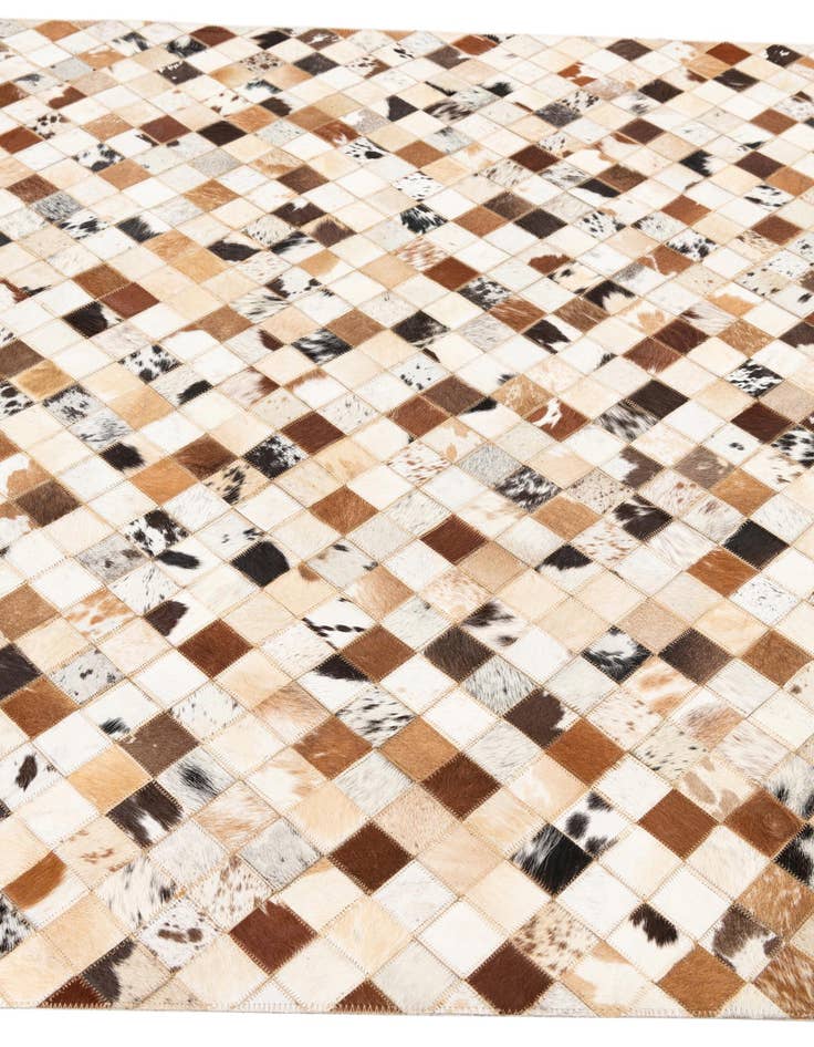 Detail image of  5' x 8' Cowhide Leather Rug