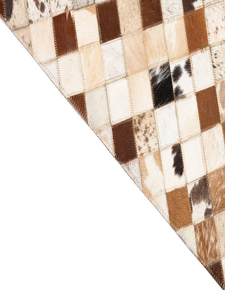 Detail image of  5' x 8' Cowhide Leather Rug