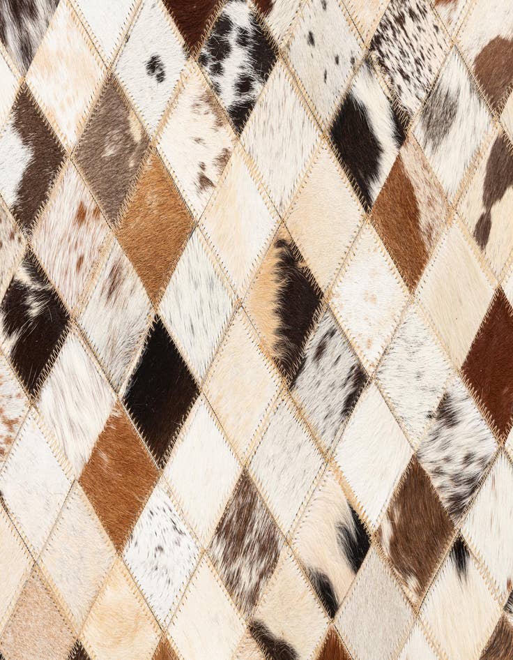 Detail image of  5' x 8' Cowhide Leather Rug