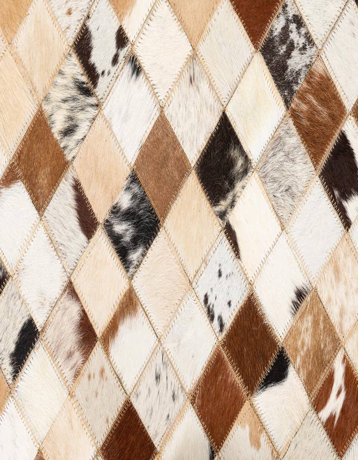 Detail image of  5' x 8' Cowhide Leather Rug