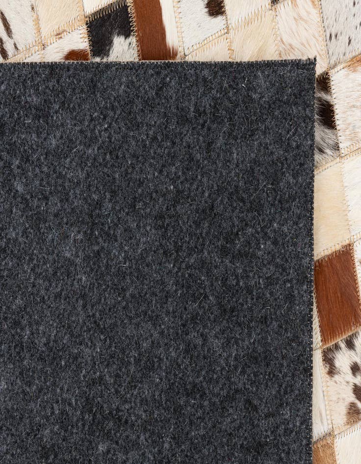 Detail image of  5' x 8' Cowhide Leather Rug