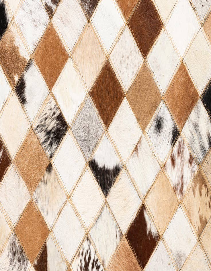 Detail image of  5' x 8' Cowhide Leather Rug