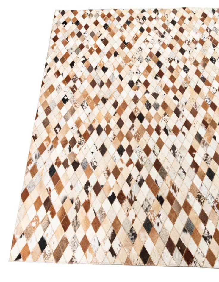 Detail image of  5' x 8' Cowhide Leather Rug