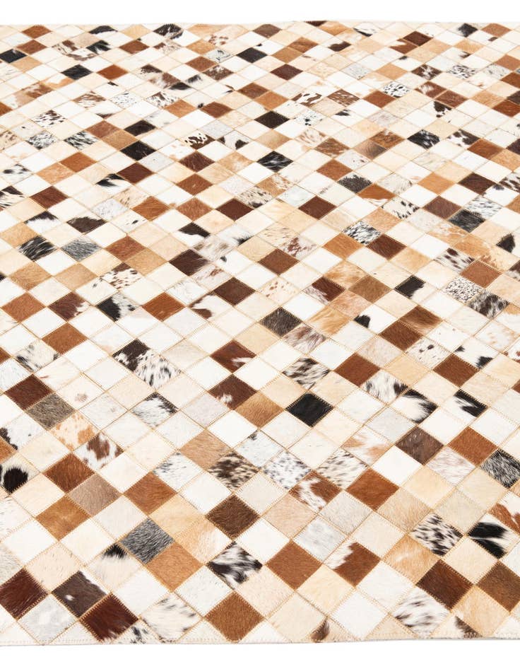 Detail image of  5' x 8' Cowhide Leather Rug