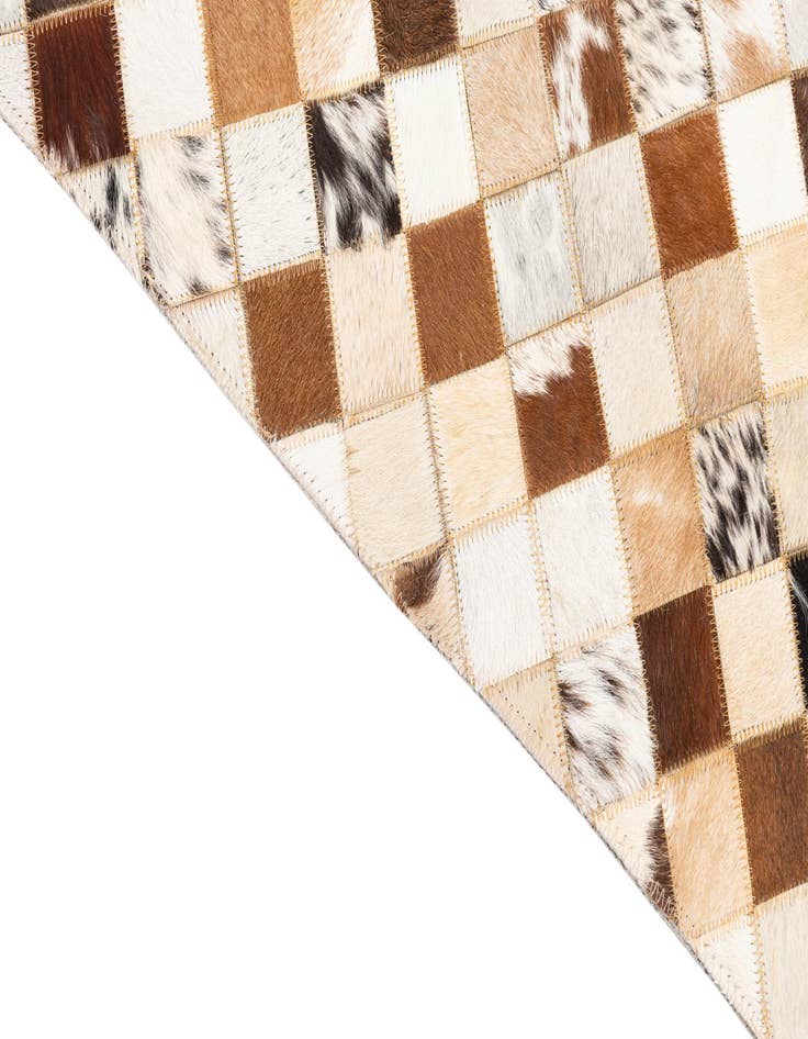 Detail image of  5' x 8' Cowhide Leather Rug