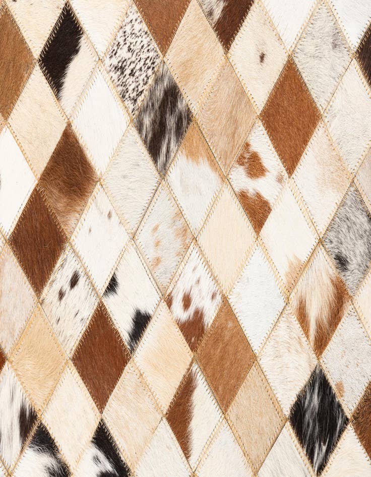 Detail image of  5' x 8' Cowhide Leather Rug