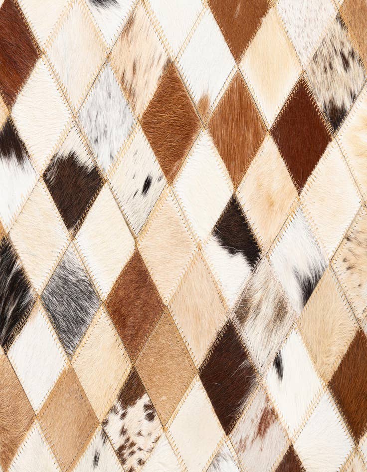 Detail image of  5' x 8' Cowhide Leather Rug