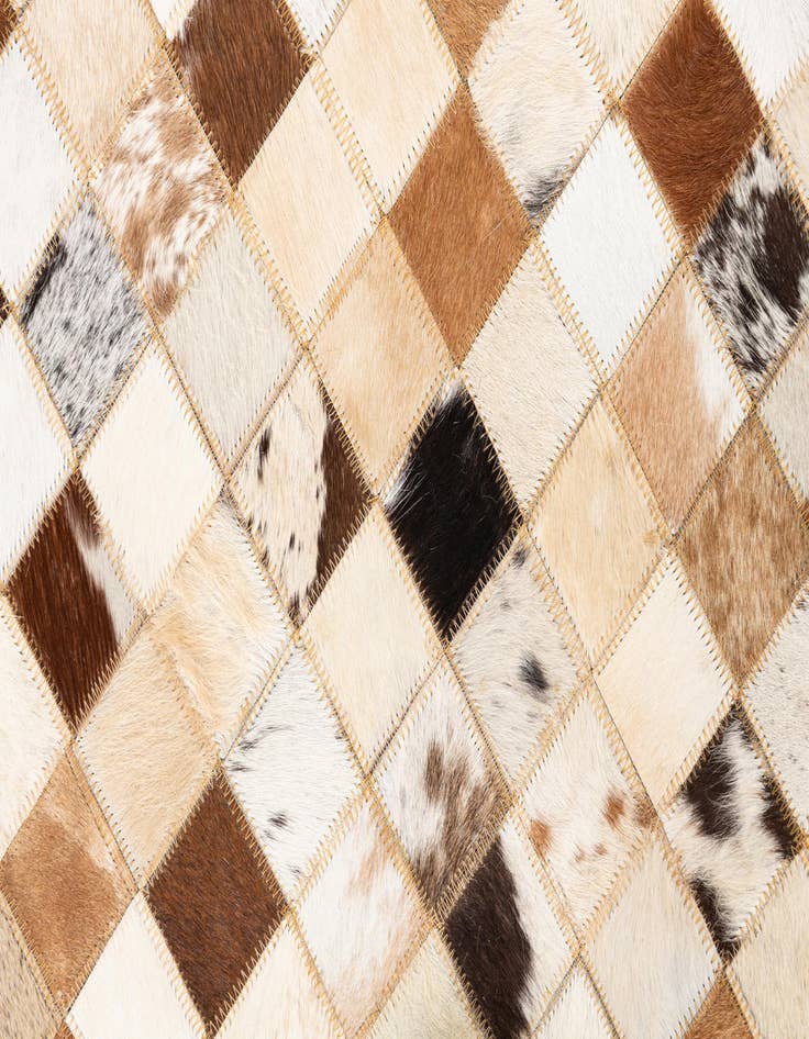 Detail image of  5' x 8' Cowhide Leather Rug