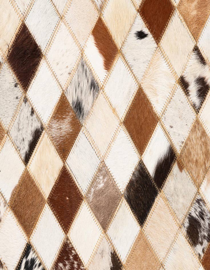 Detail image of  5' x 8' Cowhide Leather Rug