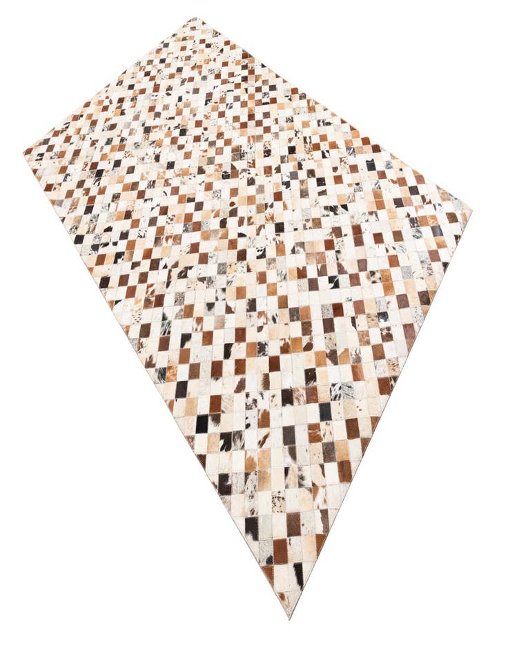 Detail image of  5' 1 x 8' Cowhide Leather Rug