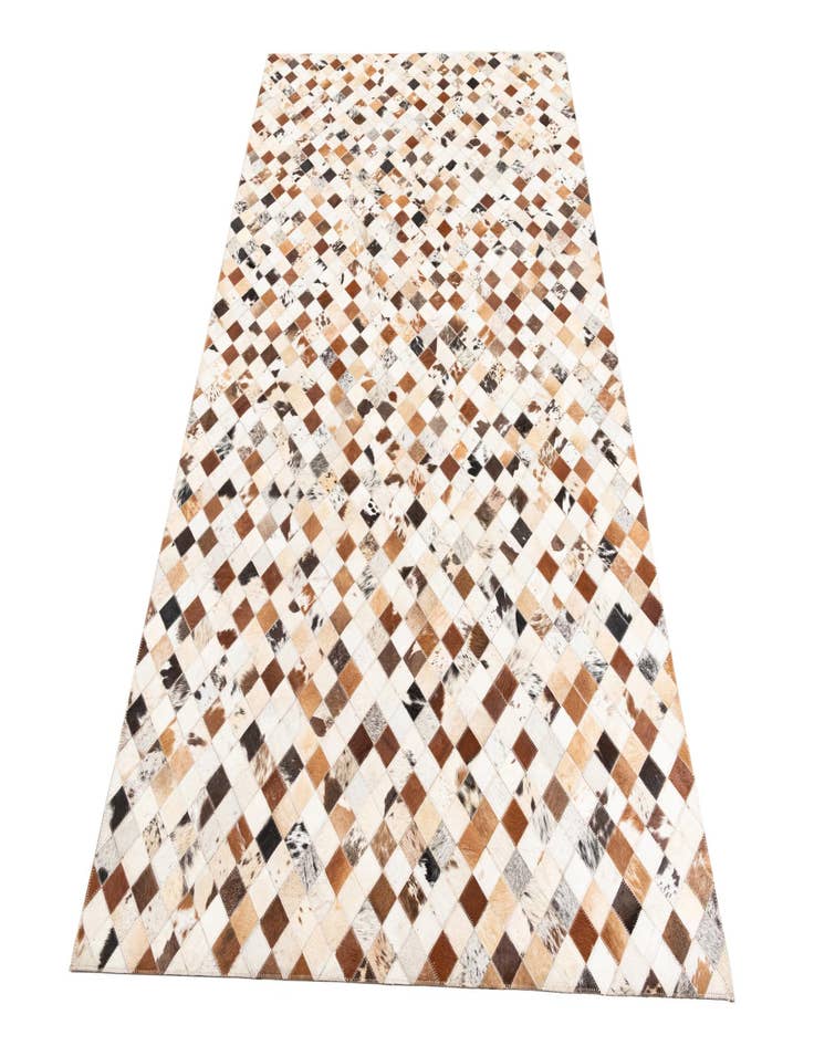 Detail image of  5' 1 x 8' Cowhide Leather Rug