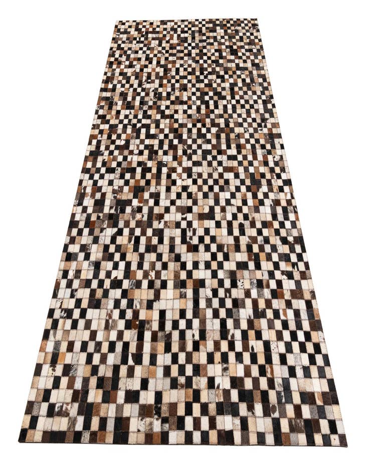 Detail image of  5' 1 x 8' Cowhide Leather Rug