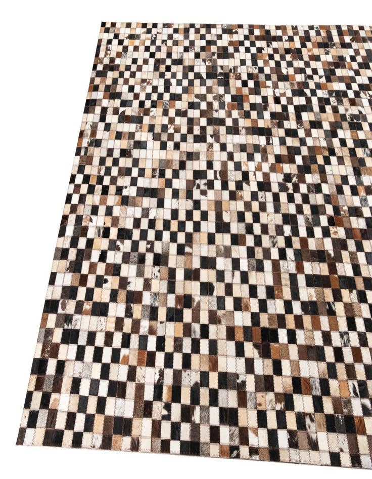 Detail image of  5' 1 x 8' Cowhide Leather Rug
