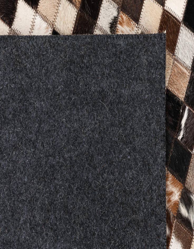 Detail image of  5' 1 x 8' Cowhide Leather Rug