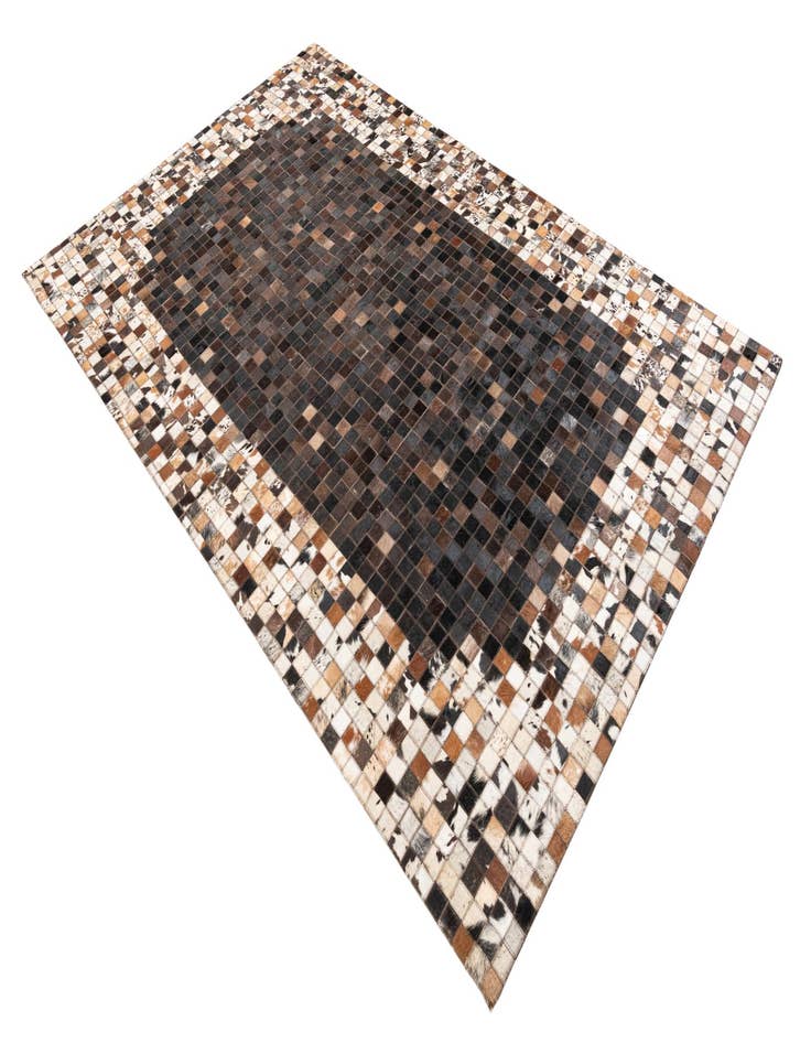 Detail image of  5' 2 x 8' Cowhide Leather Rug