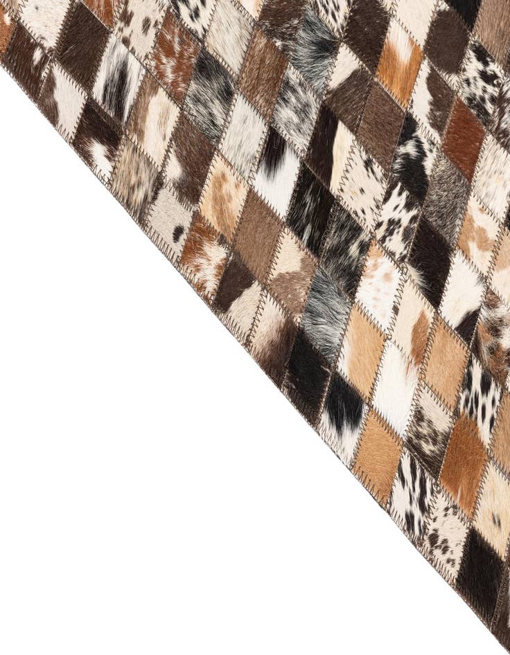 Detail image of  5' 2 x 8' Cowhide Leather Rug