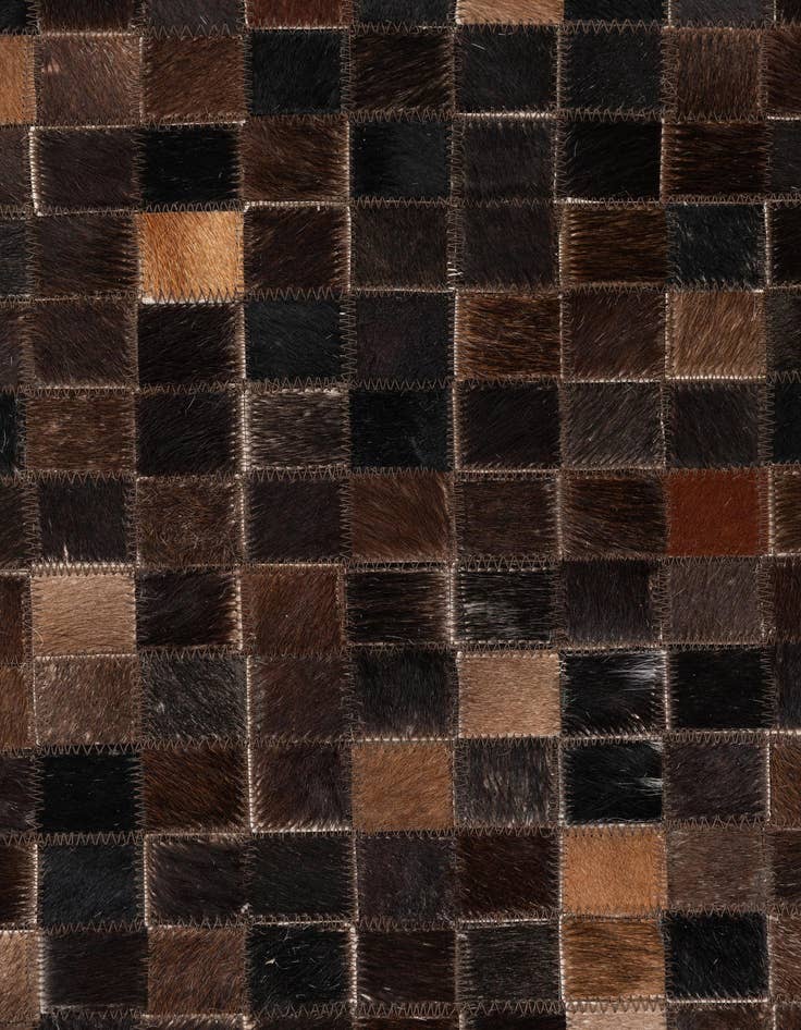 Detail image of  5' 2 x 8' Cowhide Leather Rug