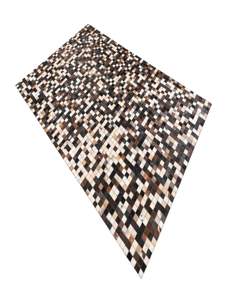 Detail image of  5' x 7' 10 Cowhide Leather Rug