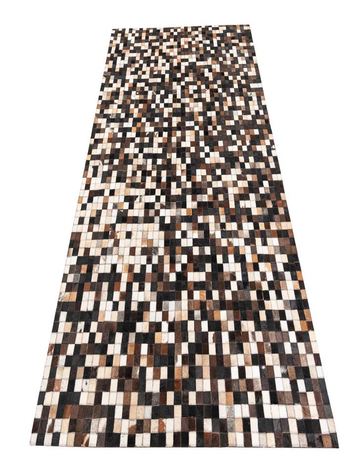 Detail image of  5' x 7' 10 Cowhide Leather Rug