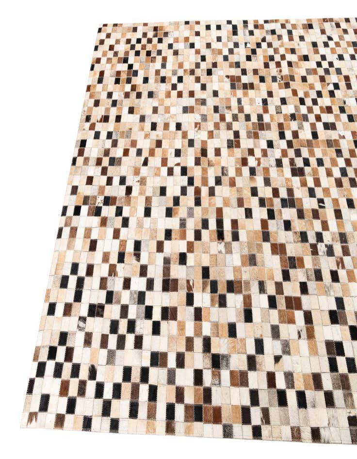 Detail image of  5' x 8' Cowhide Leather Rug