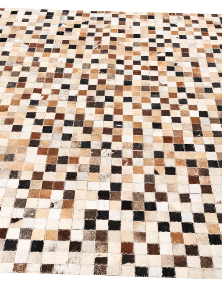 Detail image of  5' x 8' Cowhide Leather Rug