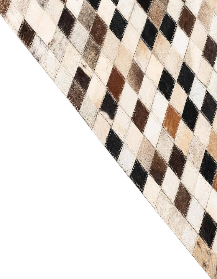Detail image of  5' x 8' Cowhide Leather Rug