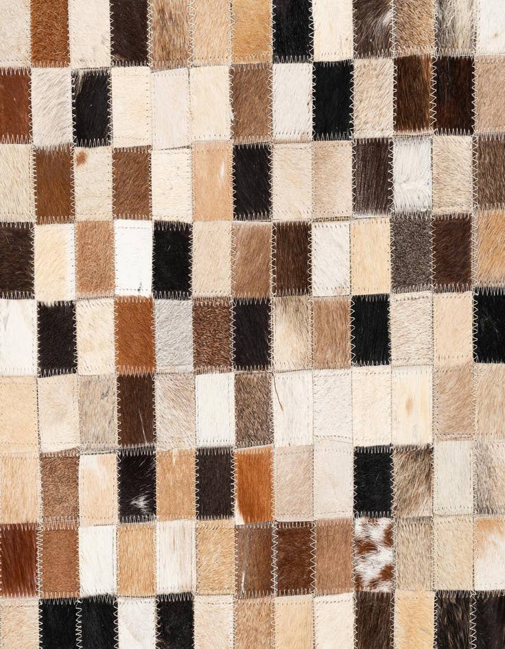 Detail image of  5' x 8' Cowhide Leather Rug