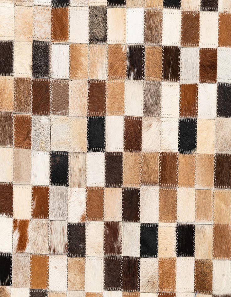 Detail image of  5' x 8' Cowhide Leather Rug