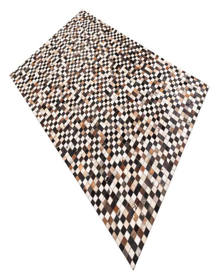 Detail image of  5' 1 x 8' Cowhide Leather Rug