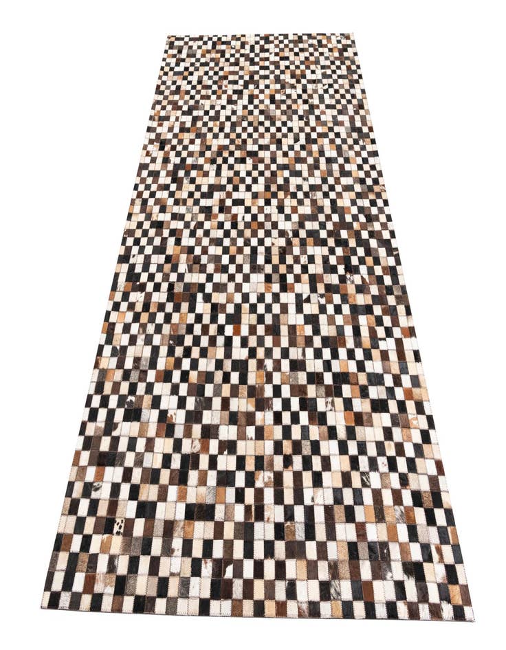 Detail image of  5' 1 x 8' Cowhide Leather Rug