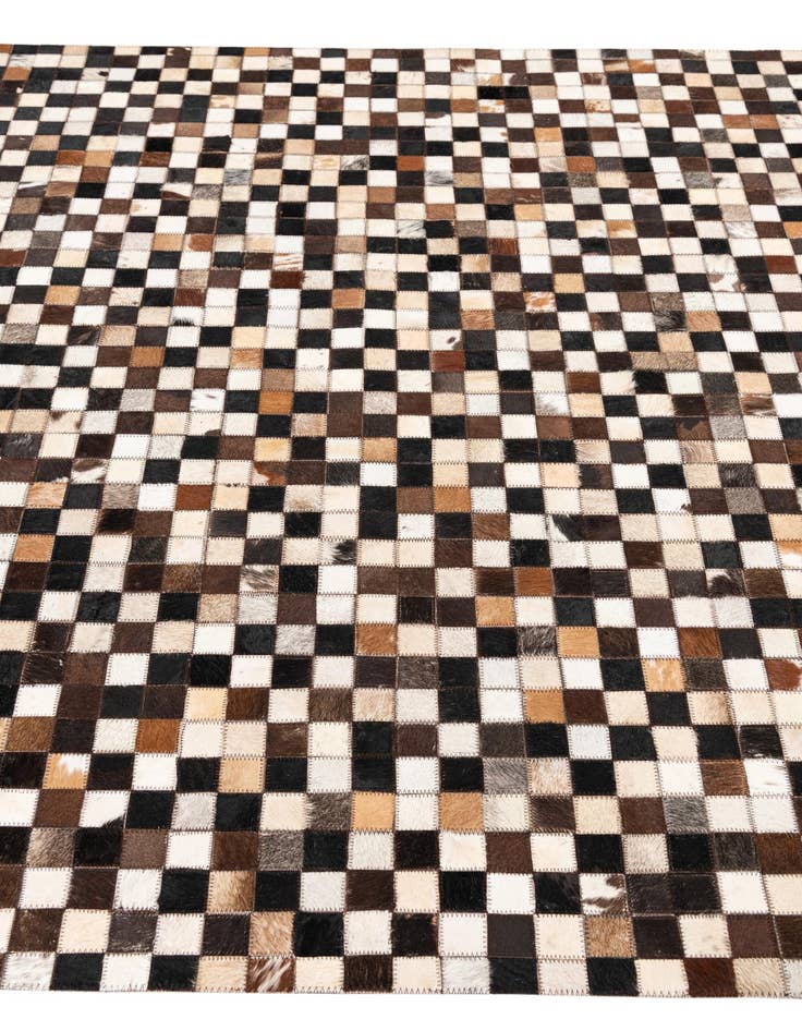 Detail image of  5' 1 x 8' Cowhide Leather Rug