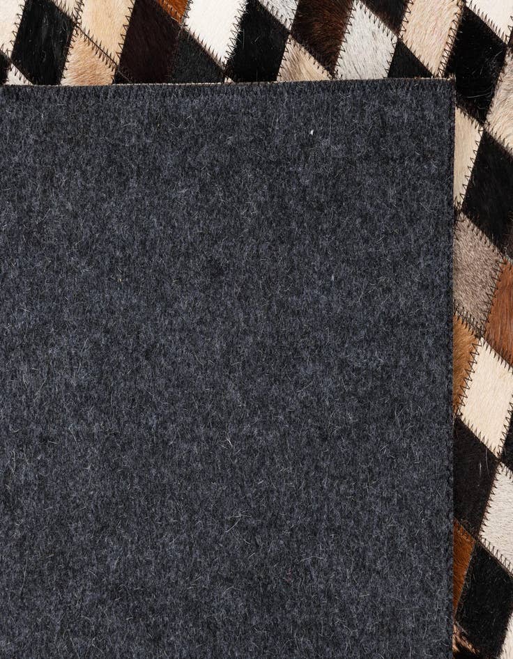 Detail image of  5' 1 x 8' Cowhide Leather Rug