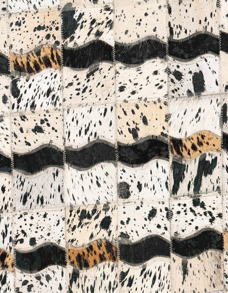 Detail image of  5' x 8' Cowhide Leather Rug