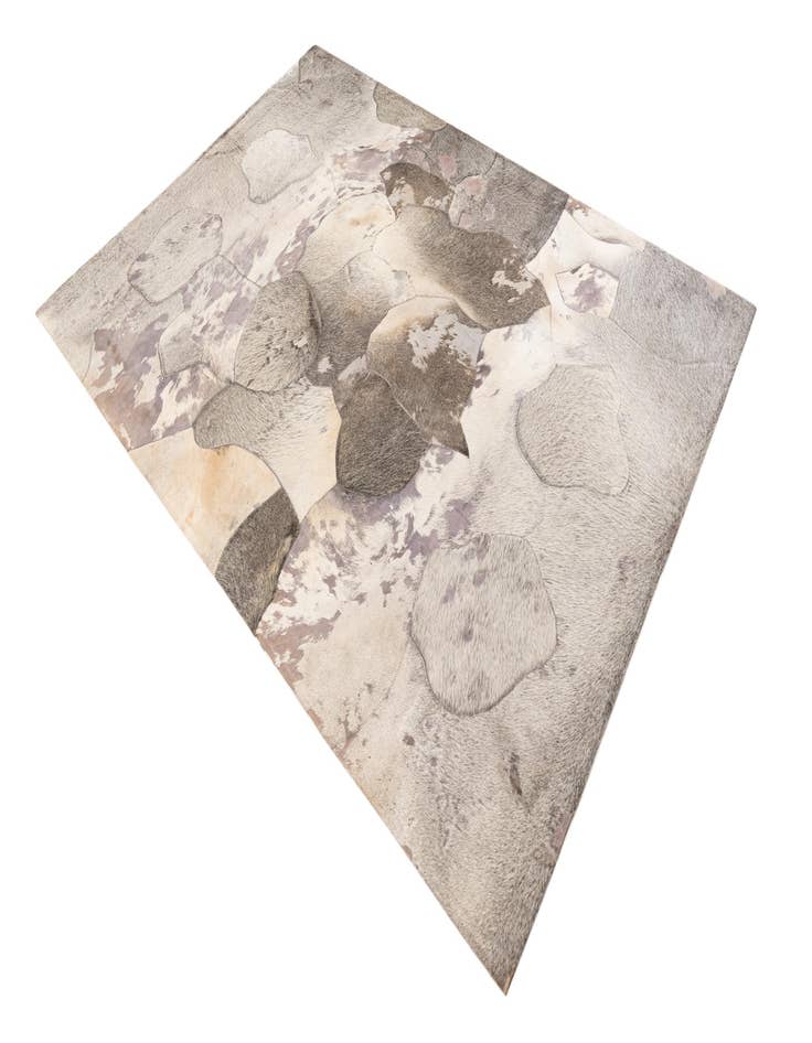 Detail image of  5' 3 x 7' 5 Cowhide Leather Rug