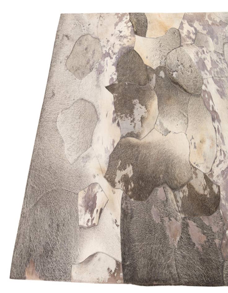 Detail image of  5' 3 x 7' 5 Cowhide Leather Rug