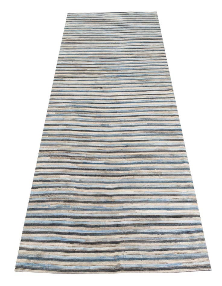 Detail image of  5' 1 x 7' 5 Cowhide Leather Rug