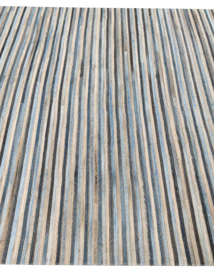 Detail image of  5' 1 x 7' 5 Cowhide Leather Rug