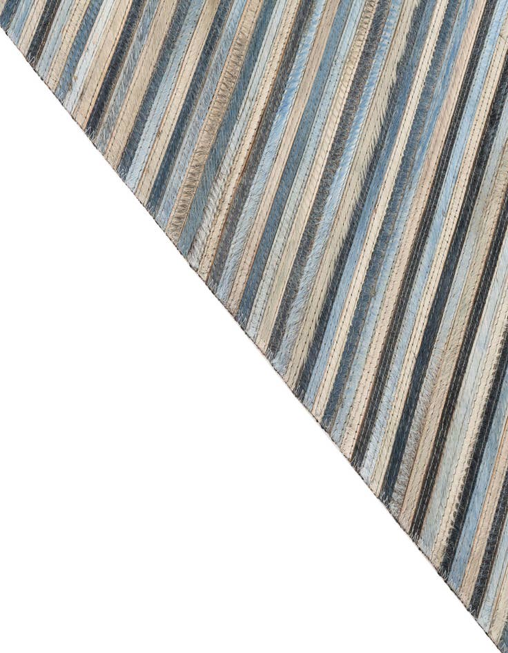 Detail image of  5' 1 x 7' 5 Cowhide Leather Rug